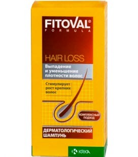 Champú dermatológico contra la caída del cabello de KRKA Fitoval