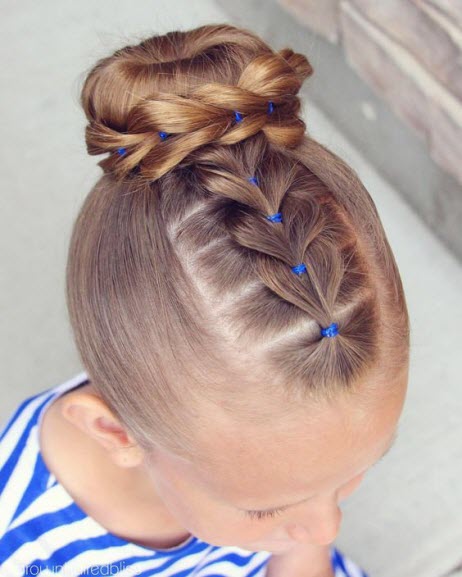 Simple hairstyles for girls to school