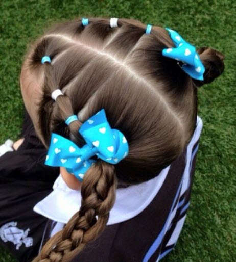 Simple hairstyles for girls to school