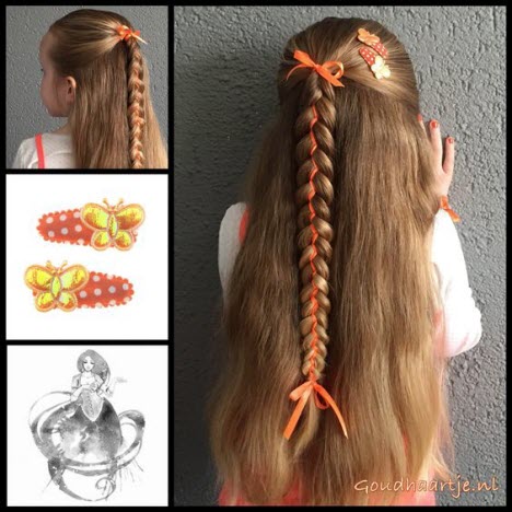 Beautiful braiding for long hair