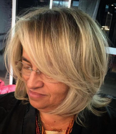 Graduated (cascade) haircuts for women over 50