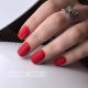 Red manicure: photo