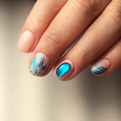 Photo of manicure unicorn tears for short and long nails