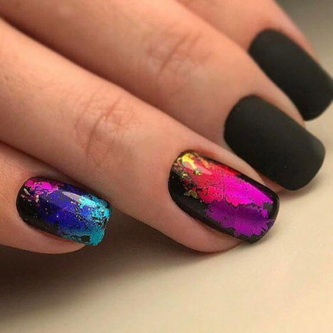 Manicure with foil: fashionable and beautiful photos of the new season 2020