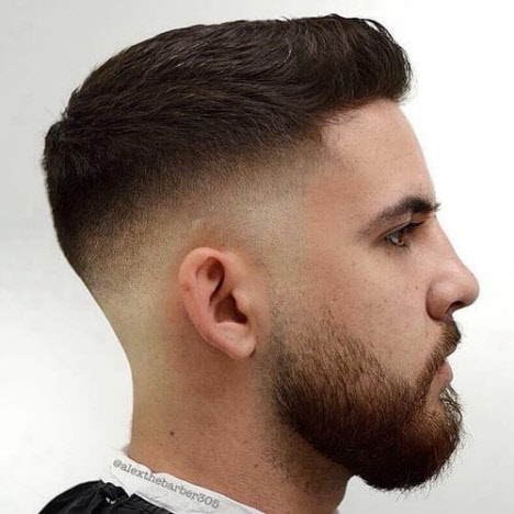 Photo of men's haircuts semi-box