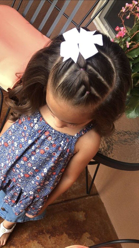 Photos of beautiful hairstyles for girls in kindergarten