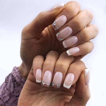 Fashionable and original French manicure