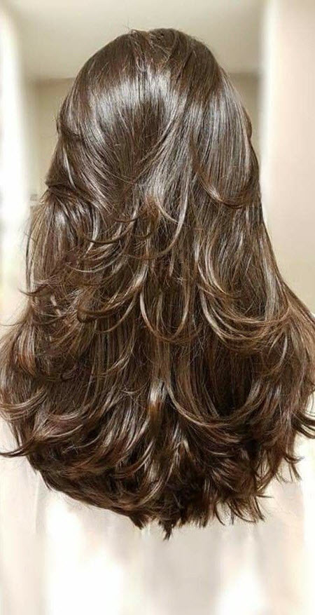 Foto de cortes de pelo para cabello largo 2019-2020.