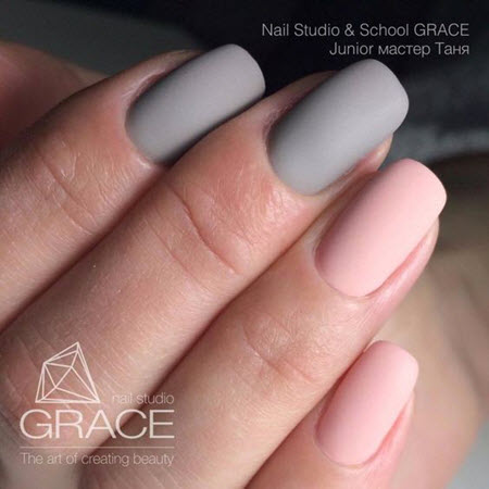 Photo of gray manicure 2019-2020