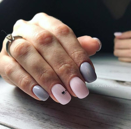 Photo of gray manicure 2019-2020