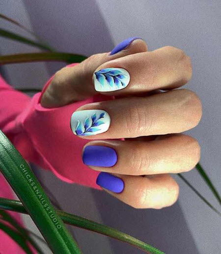 Photo of a novelty matte manicure for short nails 2019-2020