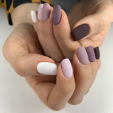 Beautiful gradient manicure