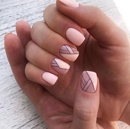 Design of nails negative space