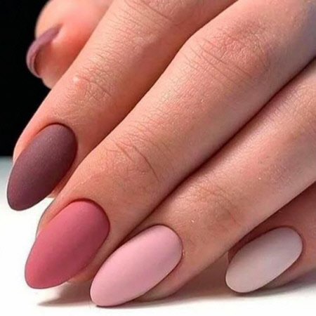 Simple multi-colored manicure