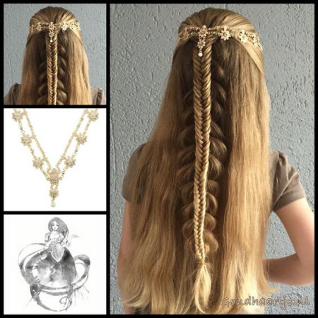 Hairstyle for September 1 with bows