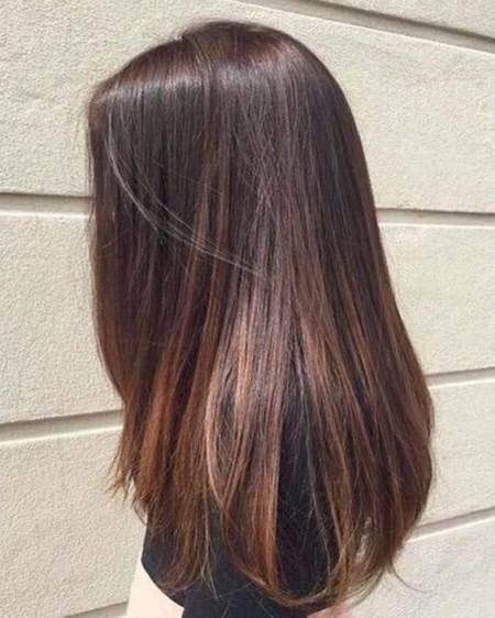 Beautiful trendy hair color